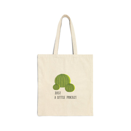 A Little Prickly Cotton Canvas Tote Bag