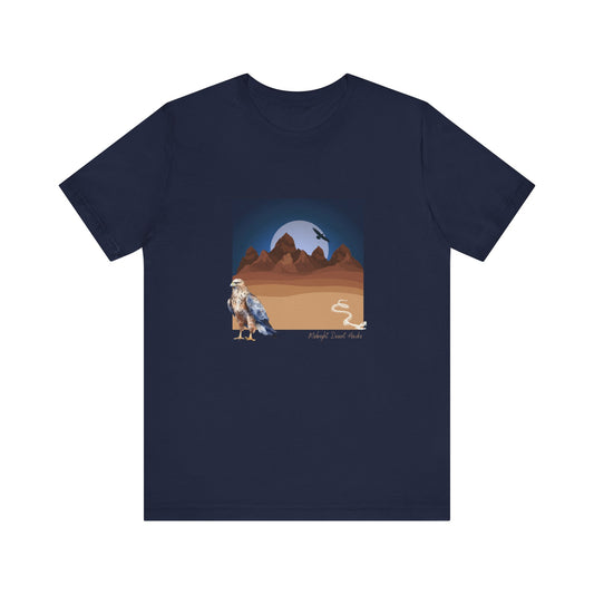 Midnight Desert Hawk-Unisex Jersey Short Sleeve Tee