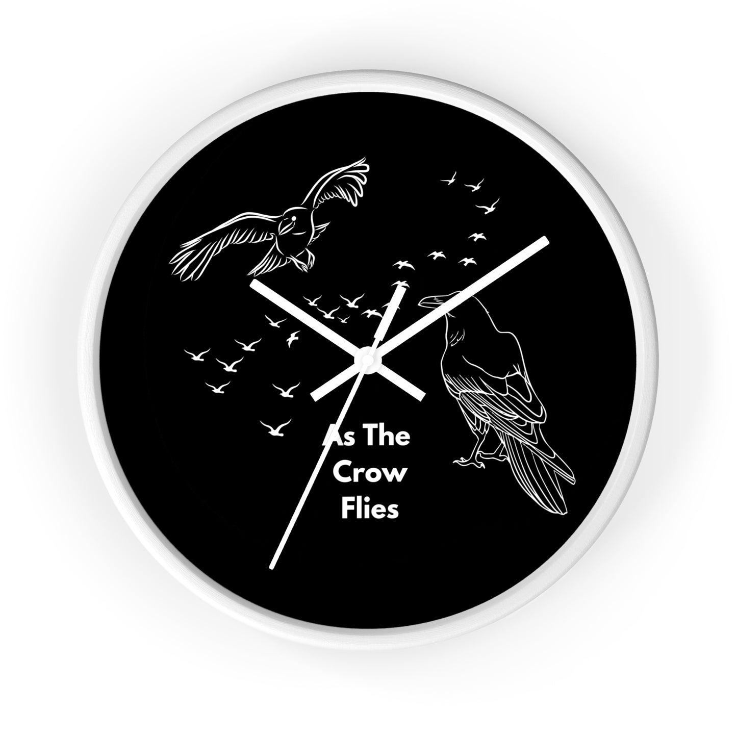 As the Crow Flies Wall Clock