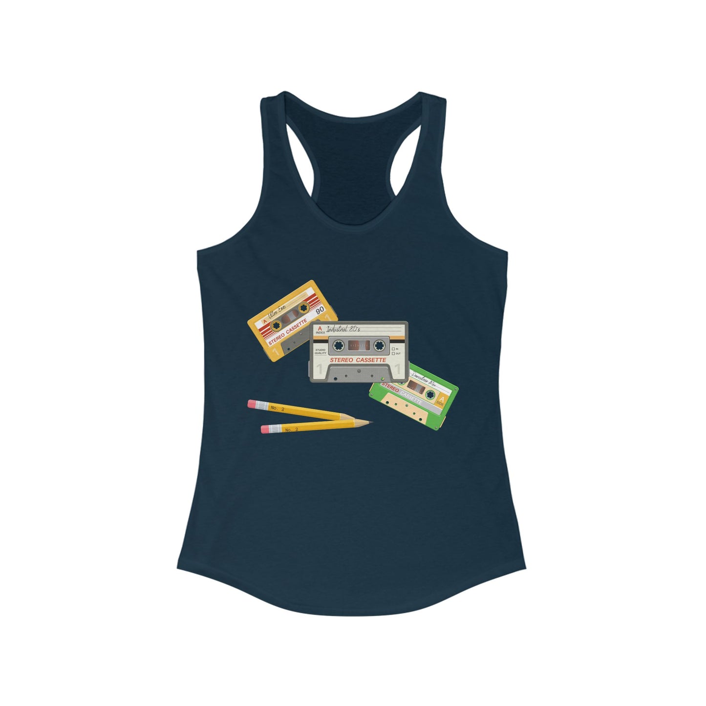 Cassette Tapes Women's Ideal Racerback Tank