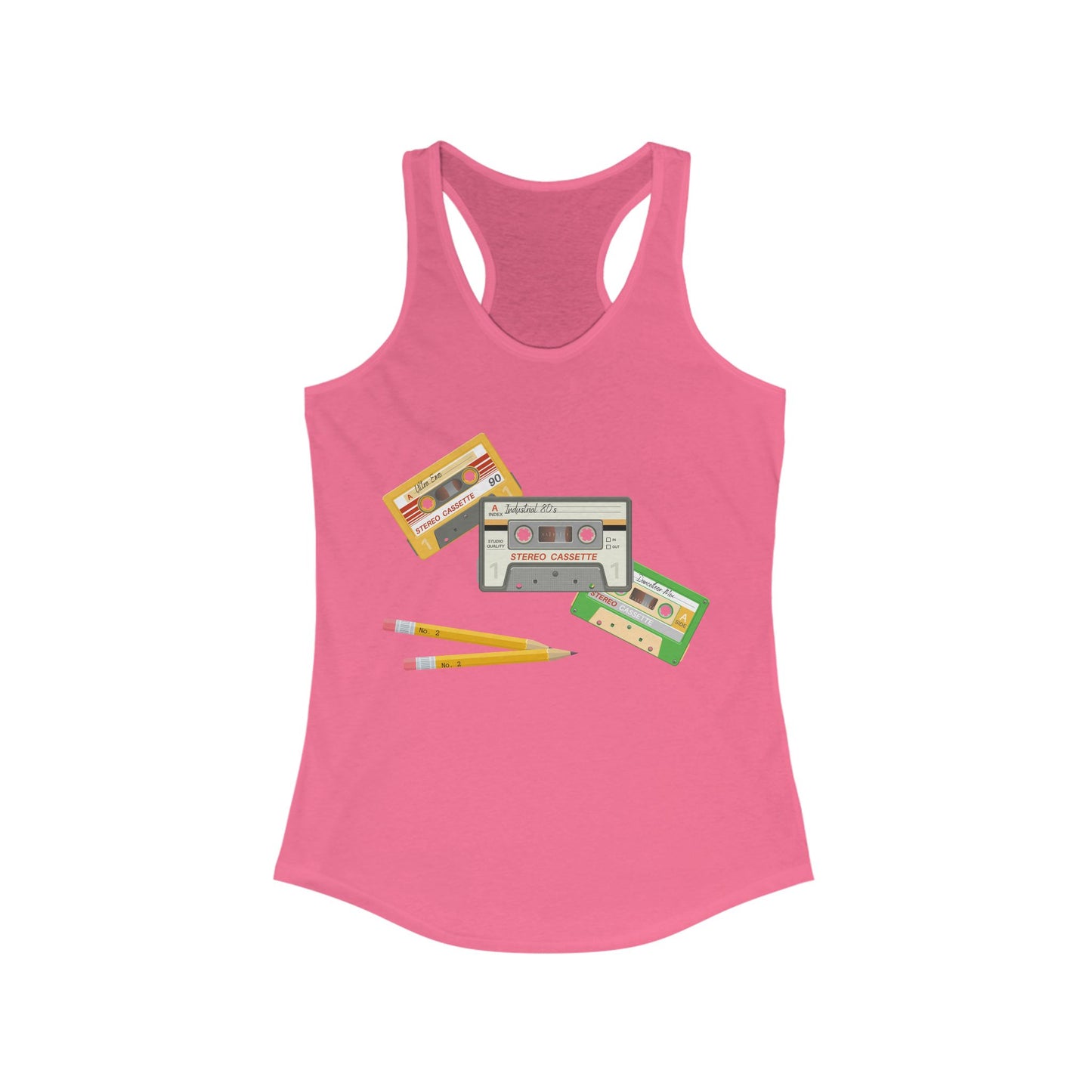 Cassette Tapes Women's Ideal Racerback Tank