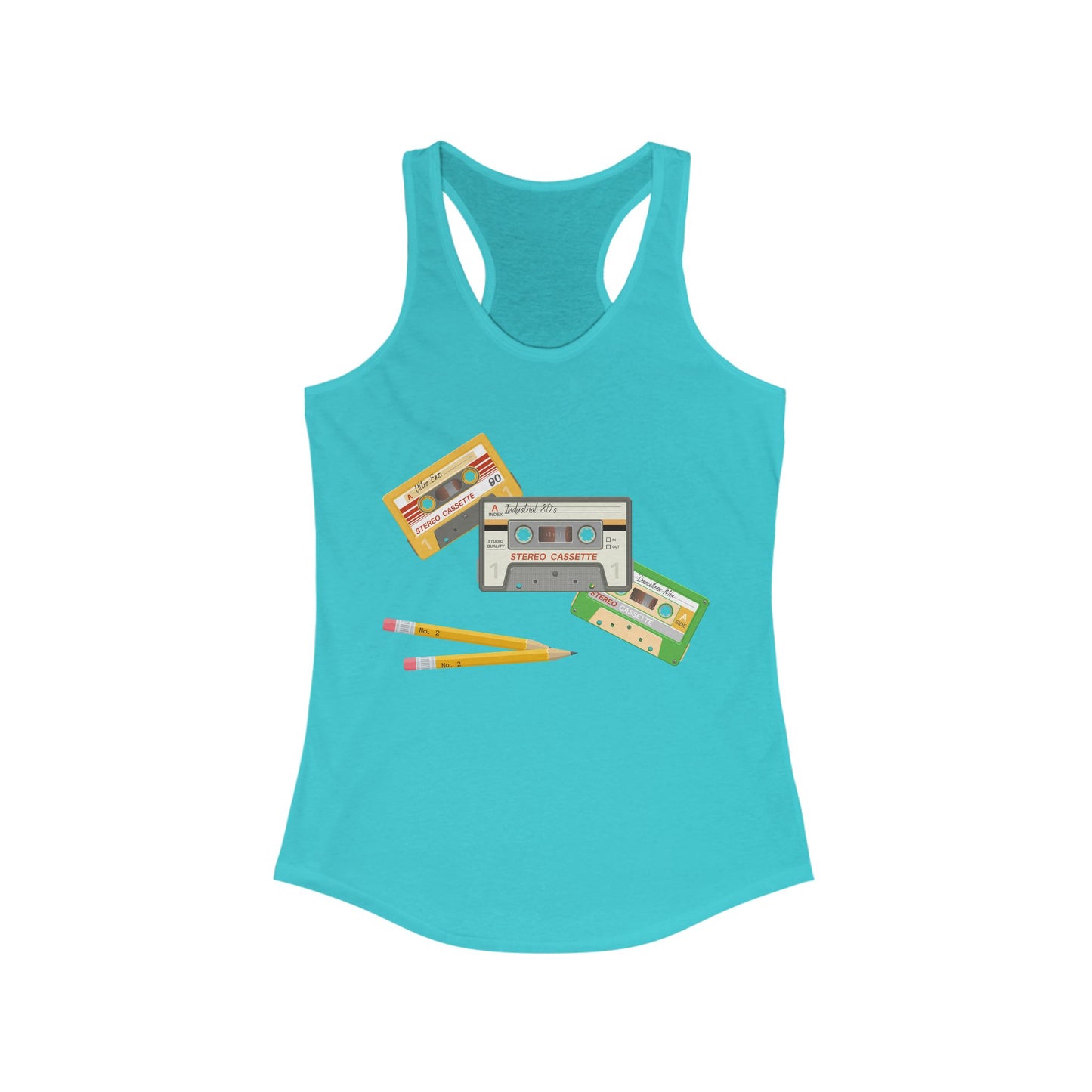 Cassette Tapes Women's Ideal Racerback Tank