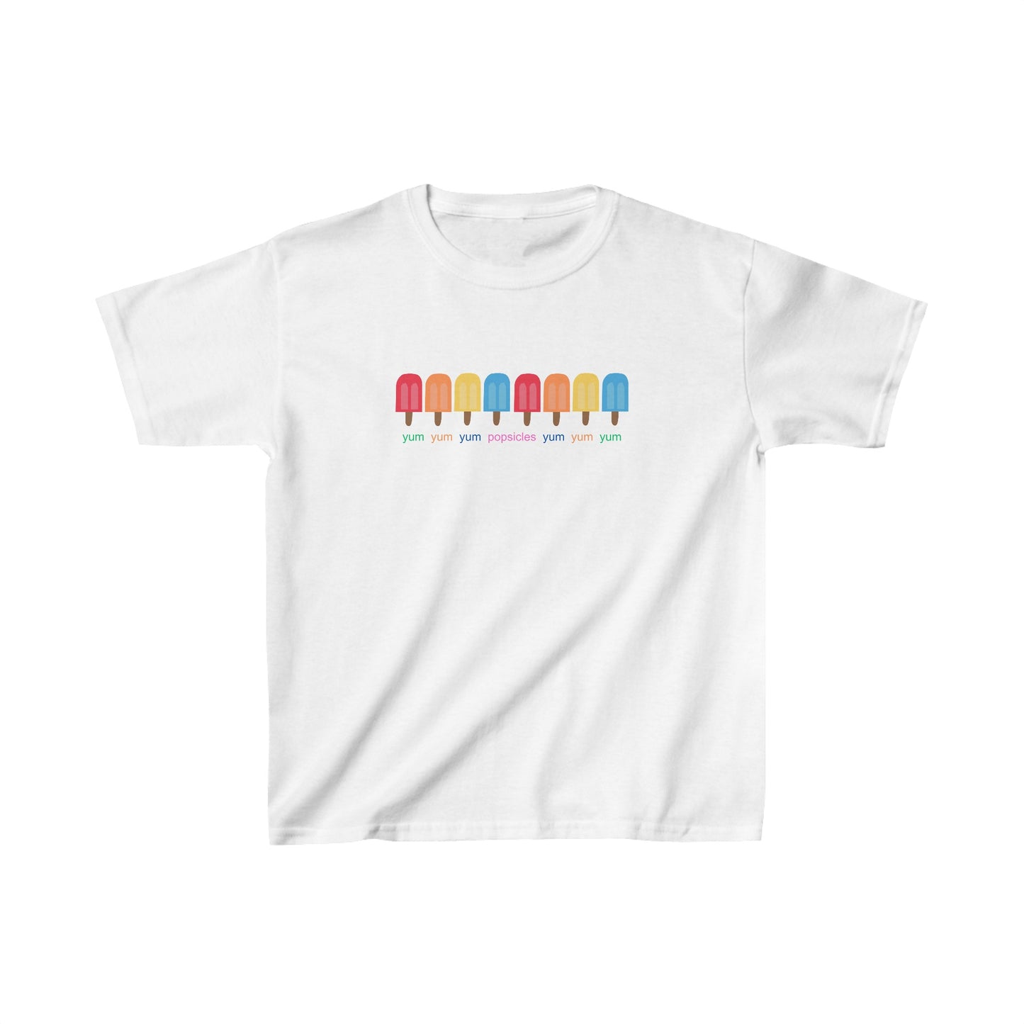 Yum Yum Yum Popsicles - Kids Heavy Cotton™ Tee