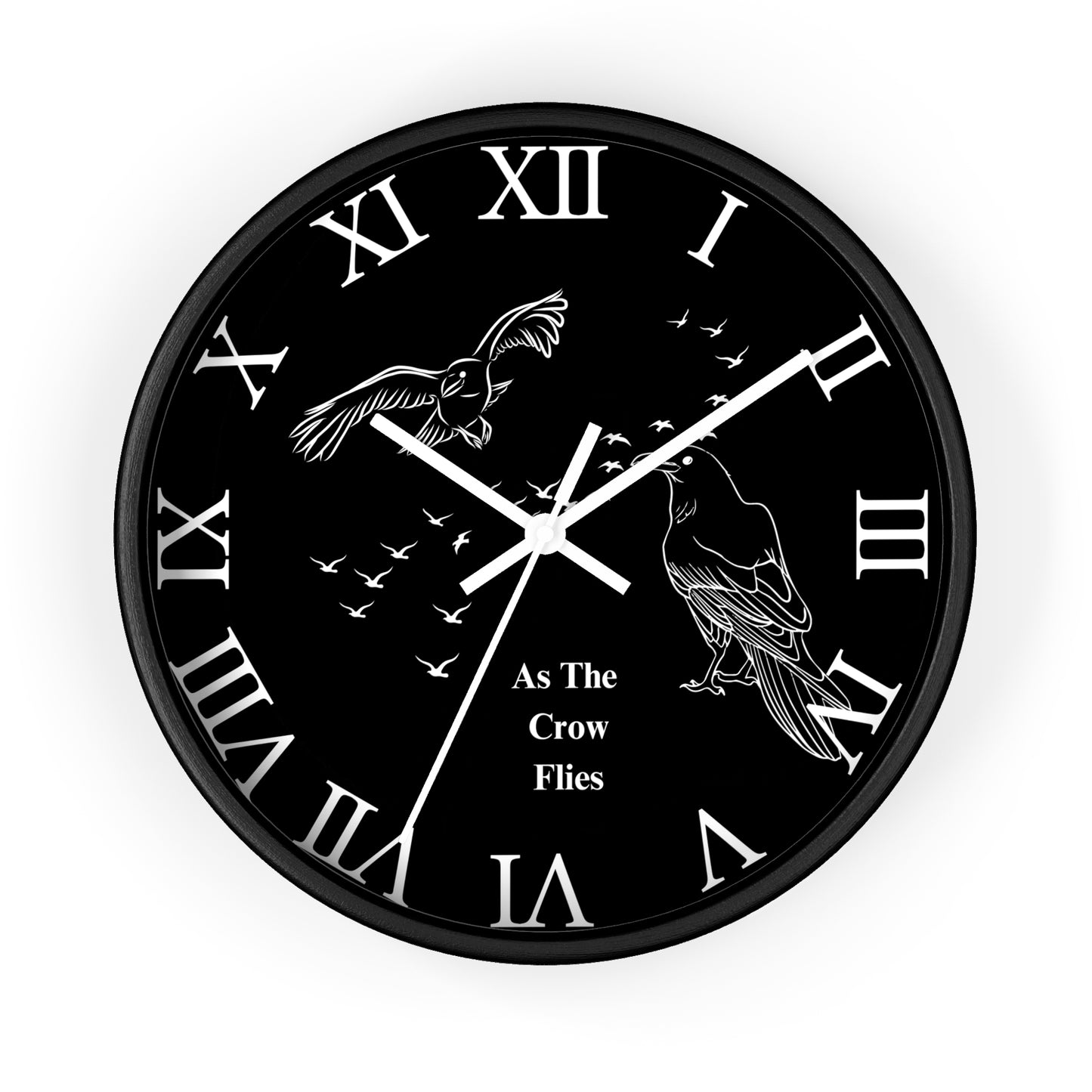 Roman As The Crow Flies Wall Clock