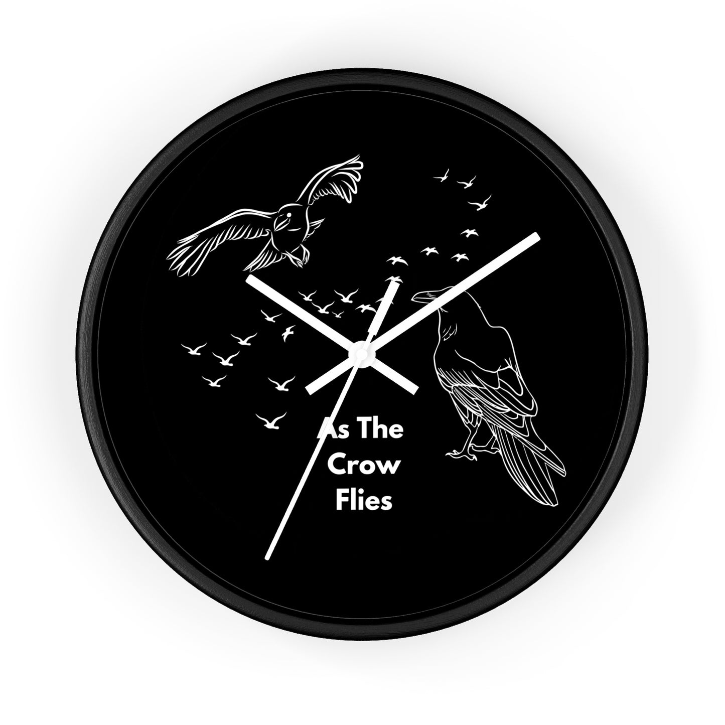 As the Crow Flies Wall Clock