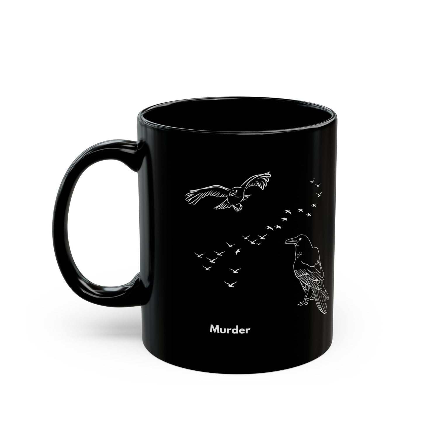 Murder of Crows Black Mug (11oz, 15oz)