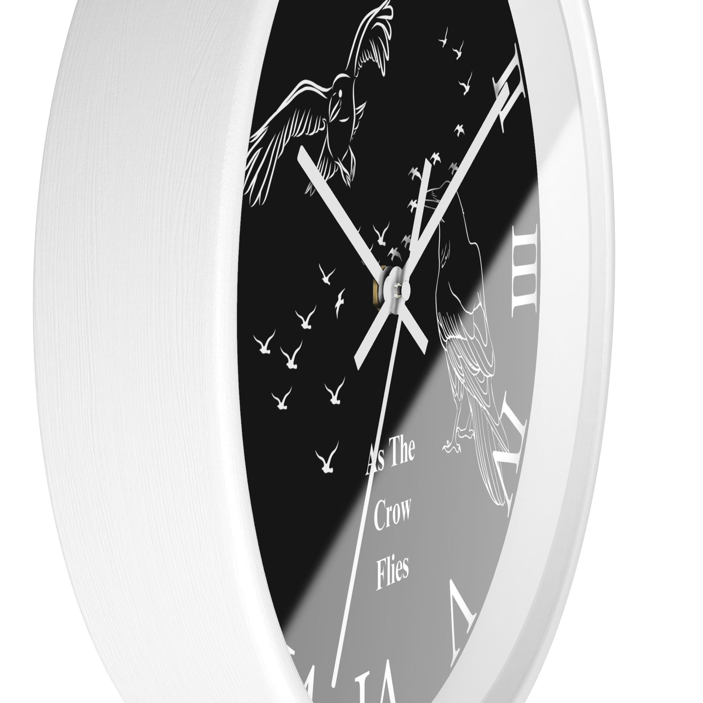 Roman As The Crow Flies Wall Clock