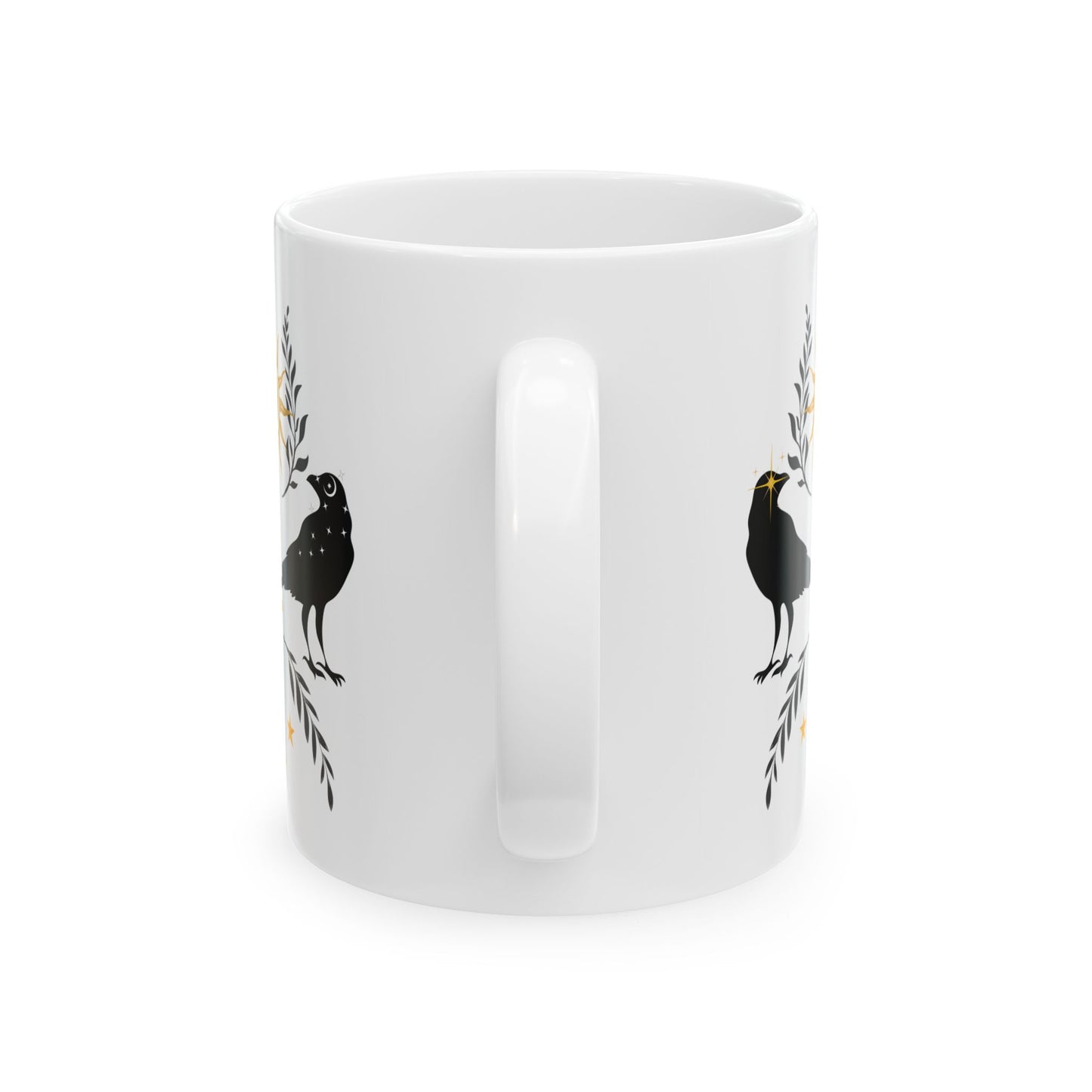 Sun Moon Raven Ceramic Mug, (11oz, 15oz)