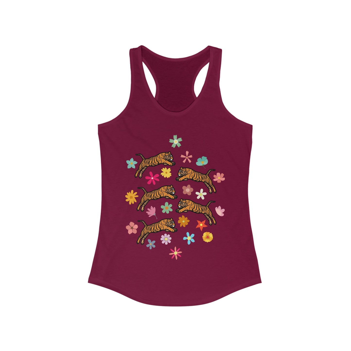 Flower Tigers Women's Ideal Racerback Tank