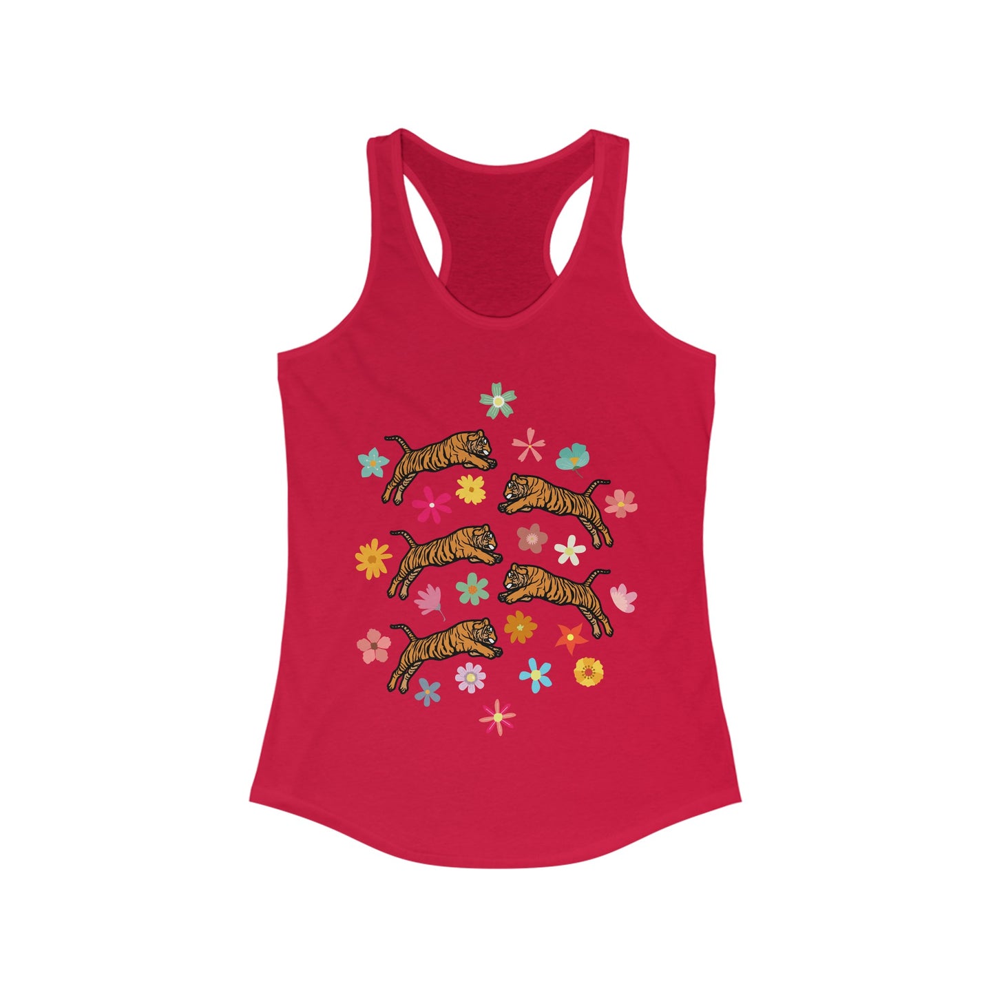 Flower Tigers Women's Ideal Racerback Tank