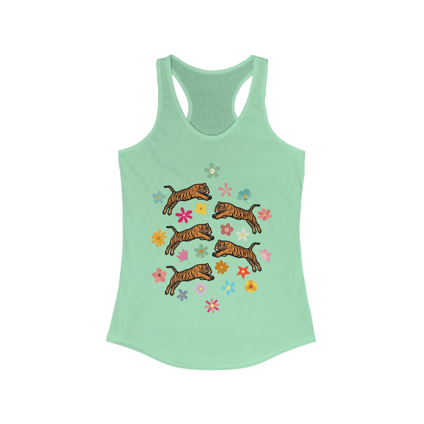 Flower Tigers Women's Ideal Racerback Tank