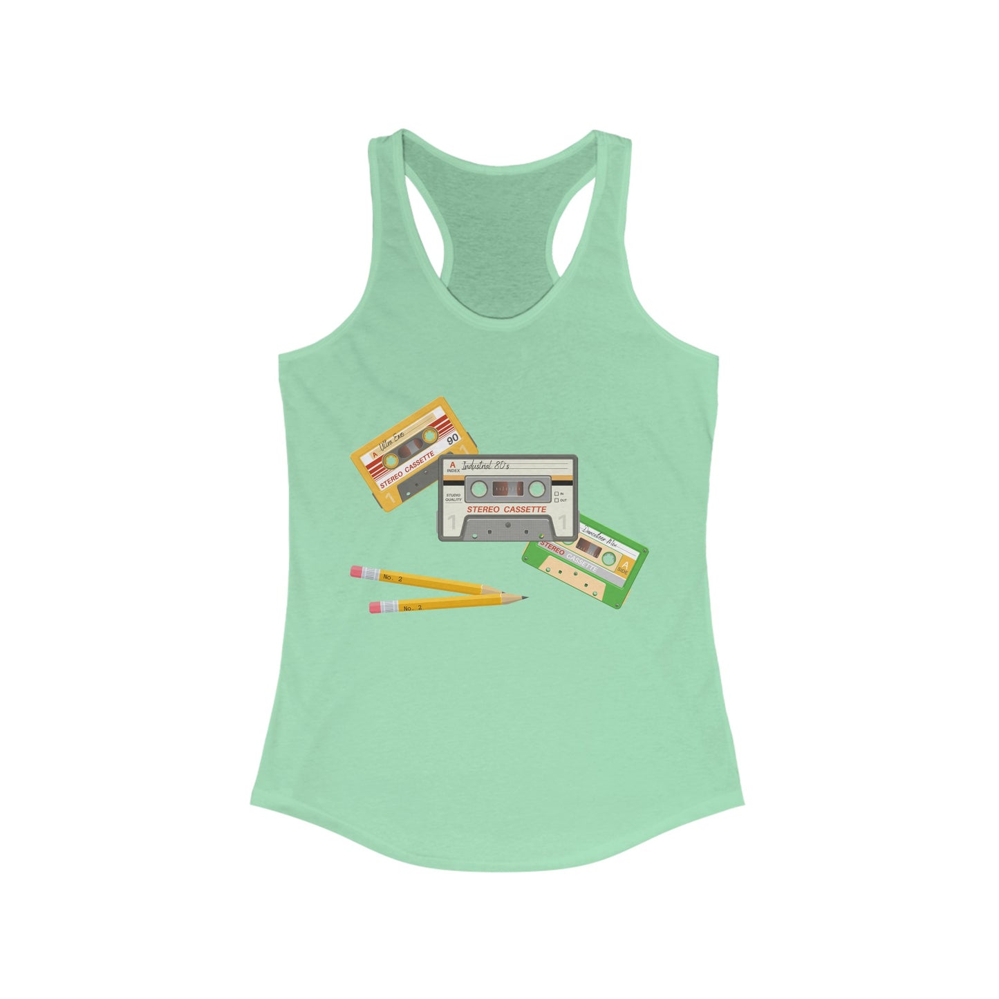 Cassette Tapes Women's Ideal Racerback Tank