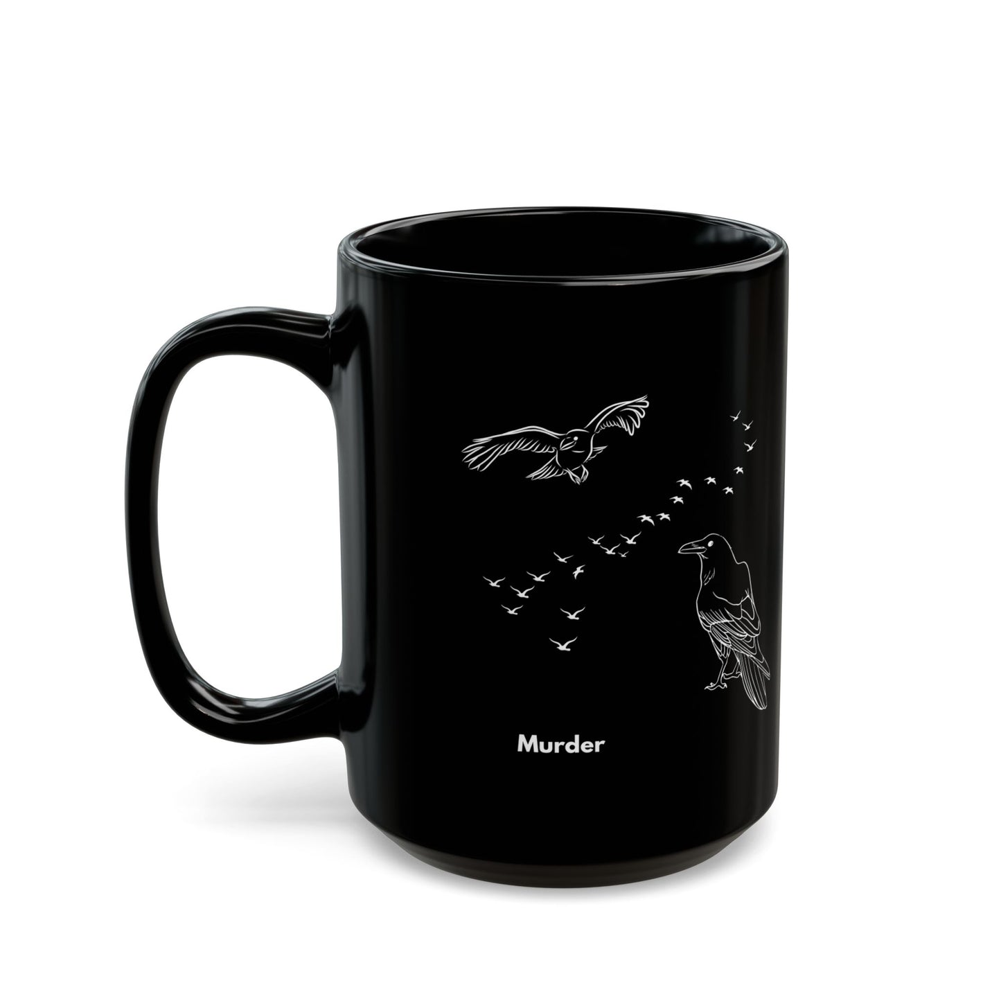 Murder of Crows Black Mug (11oz, 15oz)