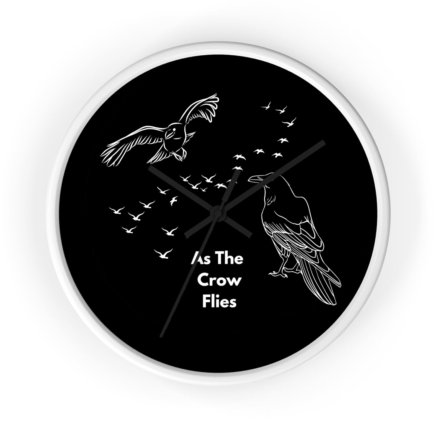 As the Crow Flies Wall Clock