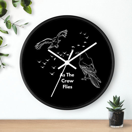 As the Crow Flies Wall Clock