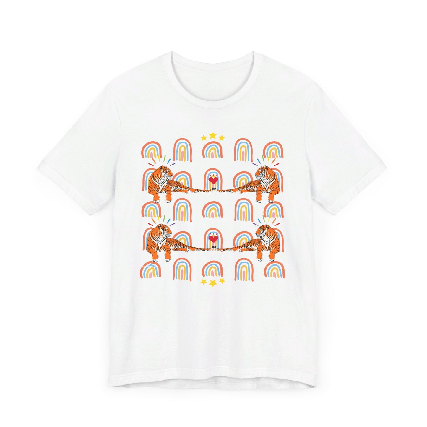 Rainbow Tigers - Unisex Jersey Short Sleeve Tee