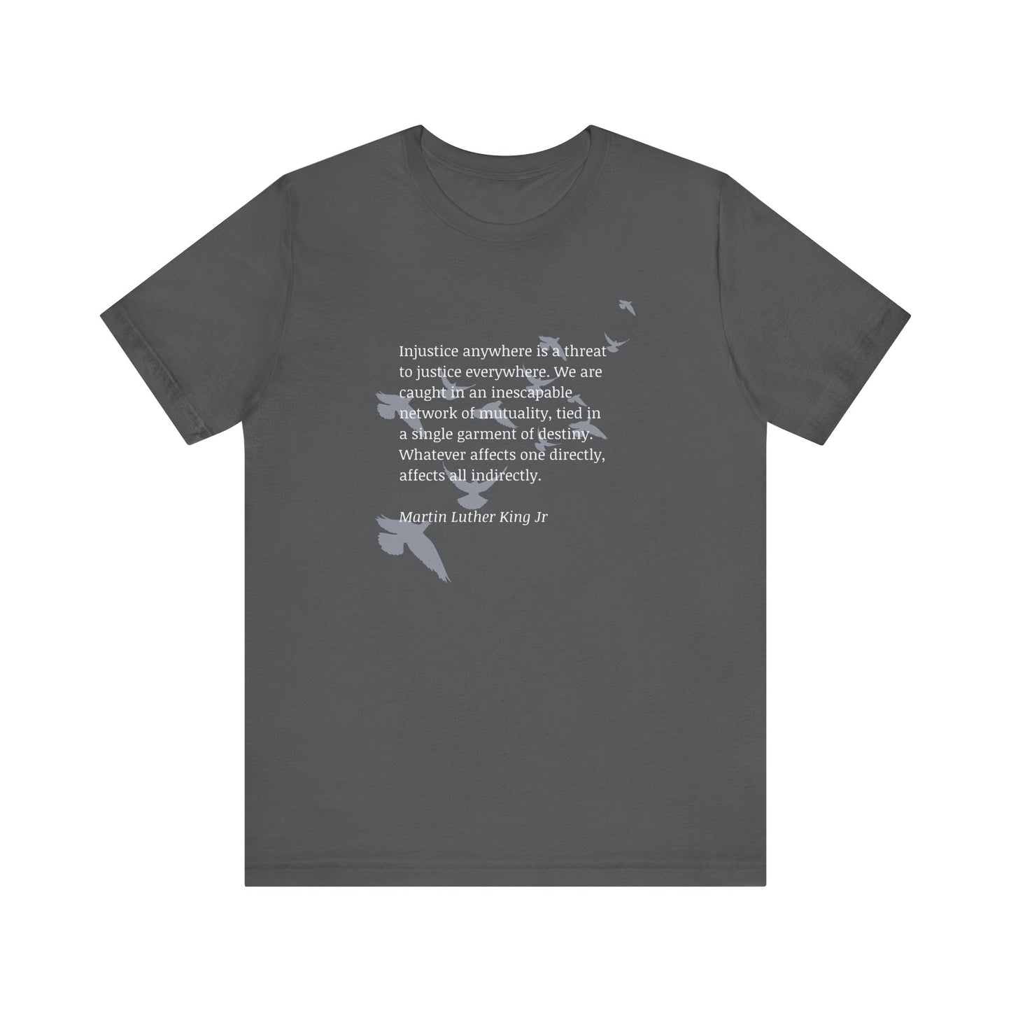 MLK Injustice Quote Unisex Jersey Short Sleeve Tee