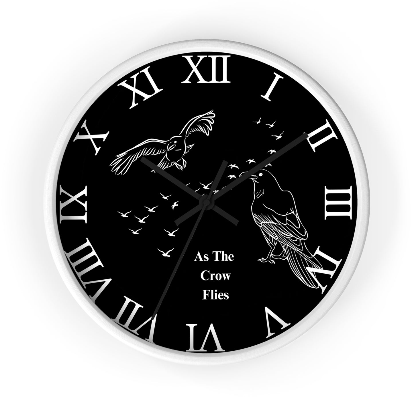 Roman As The Crow Flies Wall Clock