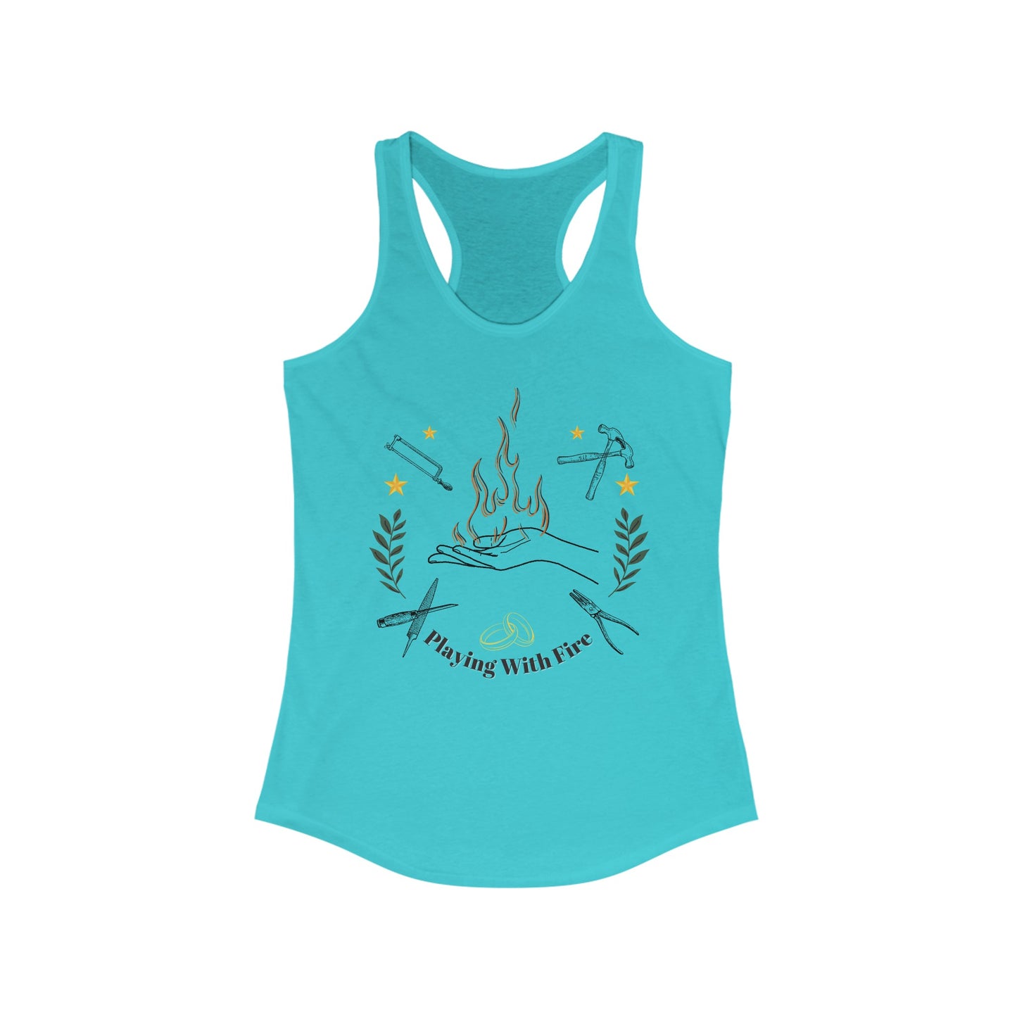 Playing with Fire Women's Ideal Racerback Tank