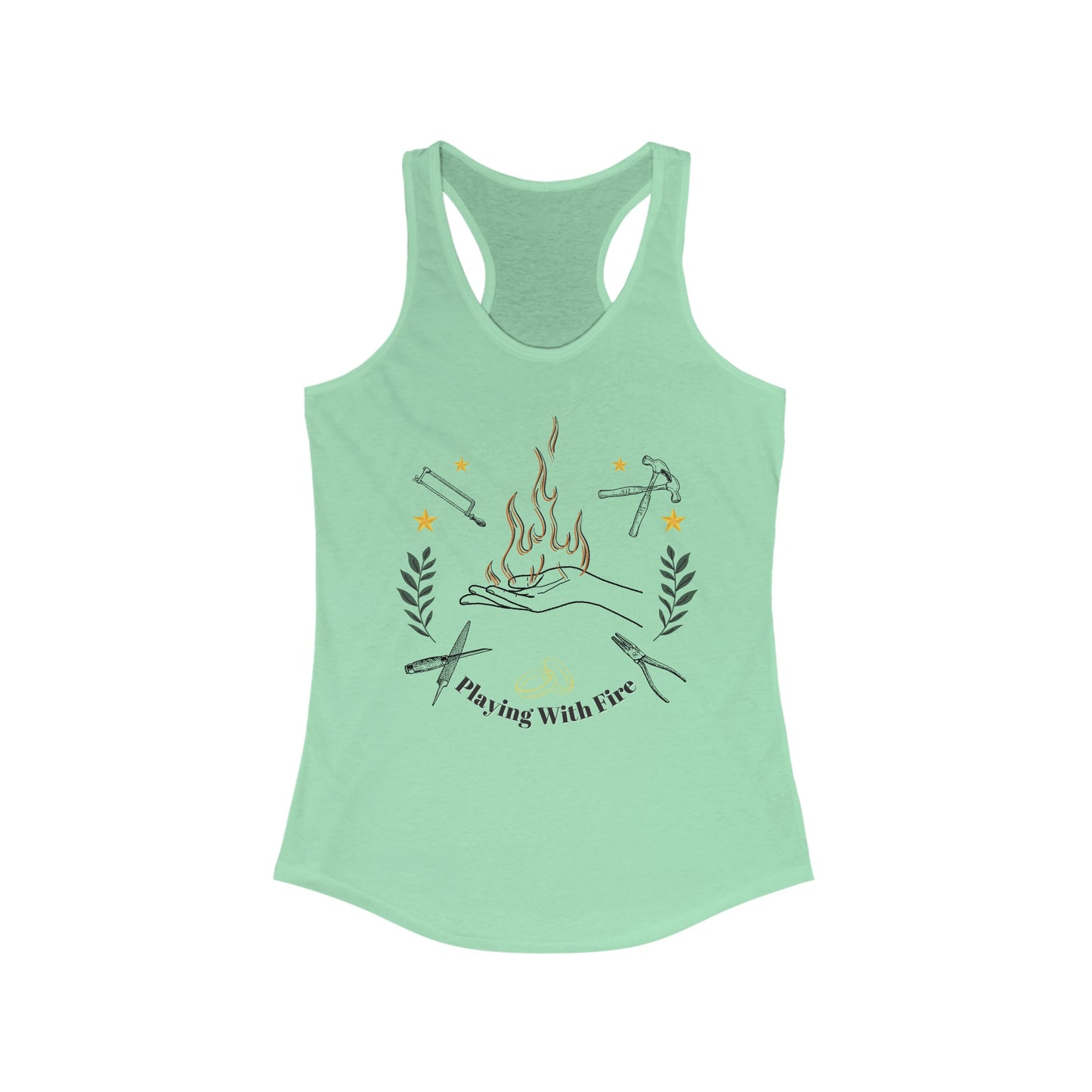 Playing with Fire Women's Ideal Racerback Tank