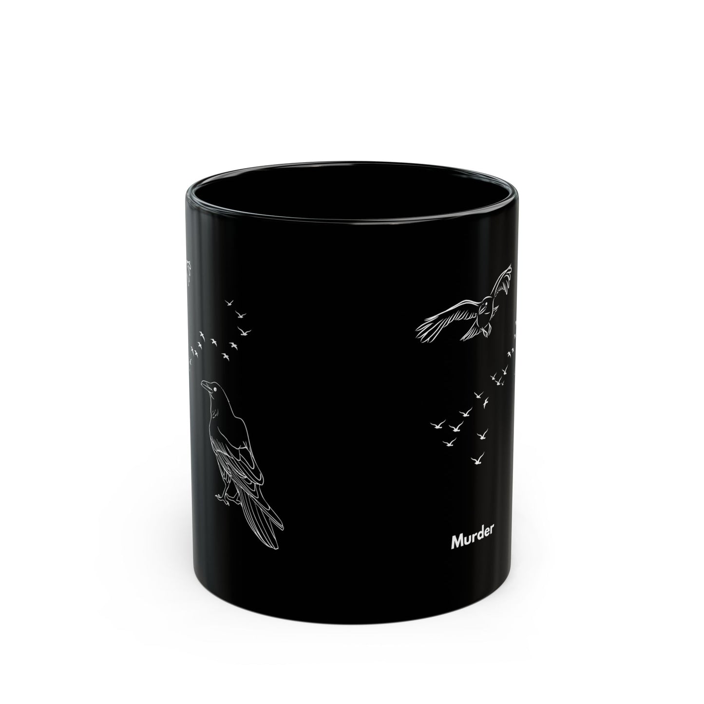 Murder of Crows Black Mug (11oz, 15oz)